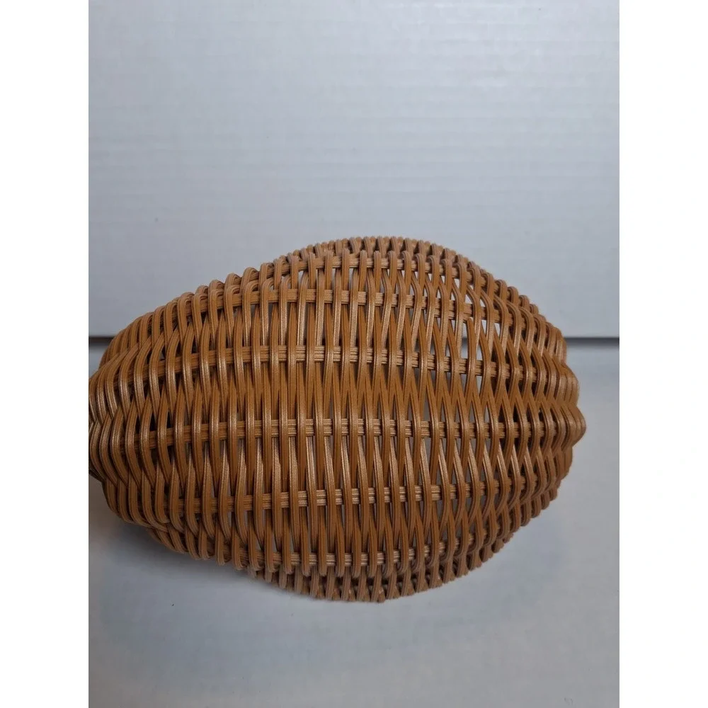 Vintage Wicker Rattan Duck Basket Handwoven Figural Storage Decor 7